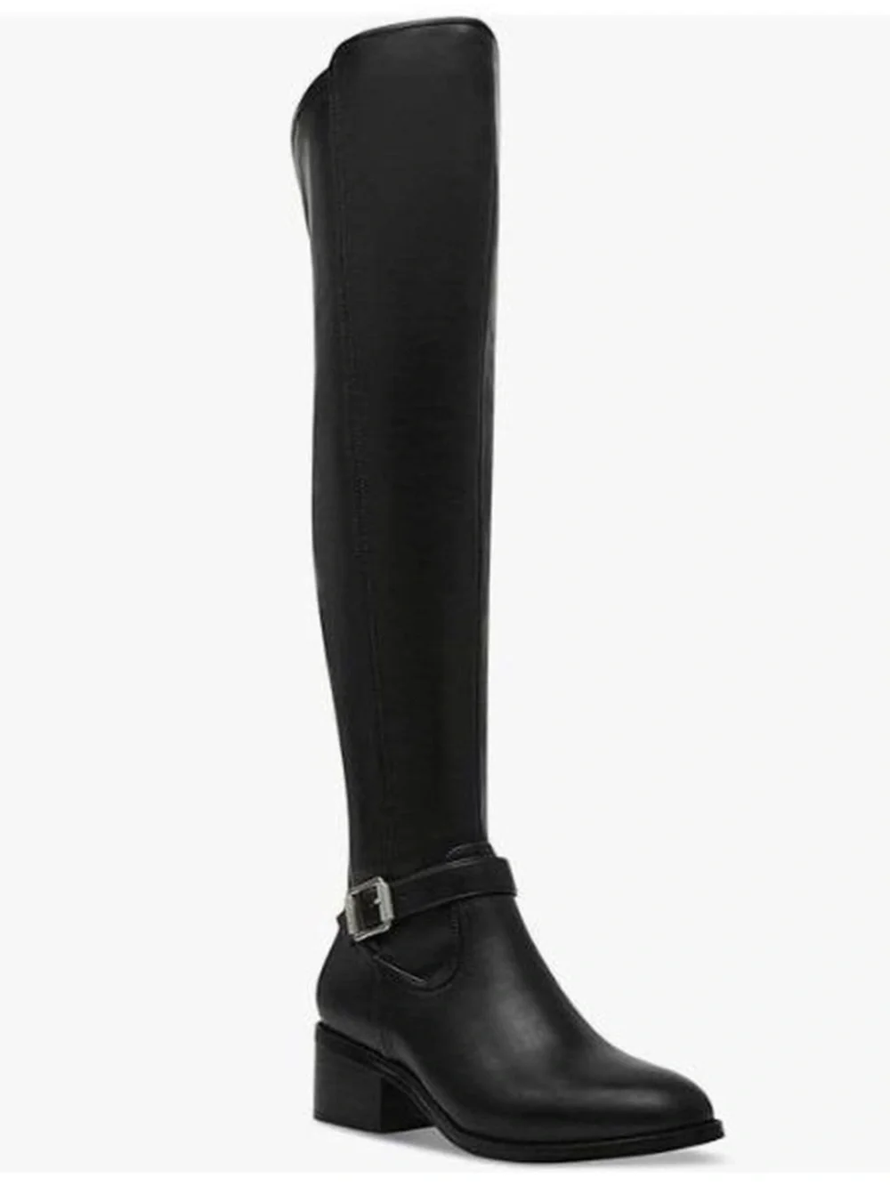 Dolce Vita Black Over-the-Knee Buckle Riding Boot